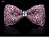 (Buy 1 Get 1) Men'S Casual Fashion Rhinestone Exquisite Nightclub Solid Color Bow Tie