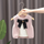 Kids Toddler Girls Autumn Winter Fashion Casual Simple Solid Color Bow Round Neck Sweater Waistcoat