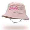 Kids Baby Unisex Summer Fashion Casual Cute Barbie Powder Embroidery Fisherman Hat