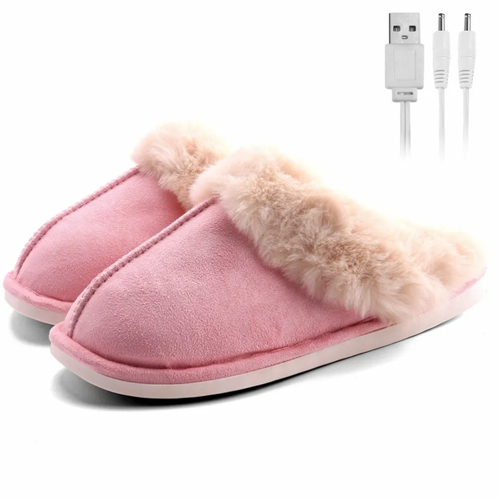 (Buy 1 Get 1) Foot Warmer Office Electric Massage Foot Warmer Insole Hand Warmer Usb Slippers Electric Heating Shoes