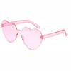 (Buy 1 Get 2) Fashion Women Cute Heart-Shape Rimless Sunglasses