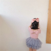 Girls Backless Bow Decoration T-Shirt