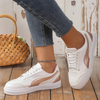 Women Fashion Plus Size Thick-Soled Round Toe Flat Sneakers