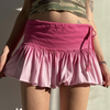 Women'S Fashion Edgy Gradient Low Rise Pleated Skirt