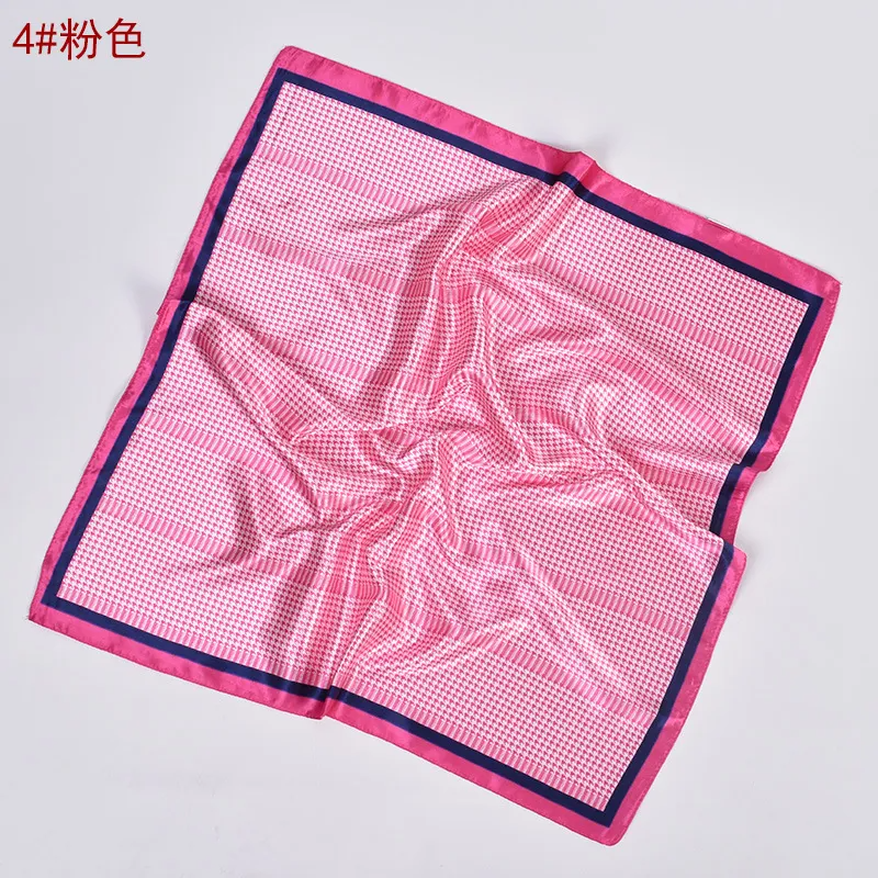 (Buy 1 Get 2) Women Fashion Geometric Print Satin Square Scarf