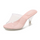 Women Fashion Plus Size Transparent Low Heel Slippers
