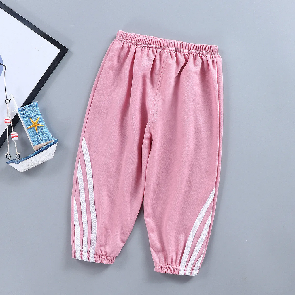 (Buy 1 Get 2) Children Kids Baby Fashion Boys Girls Casual Basic Stripe Pants