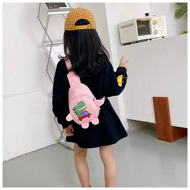 Kids Cute Cartoon Dinosaur Pattern Casual Chest Bag