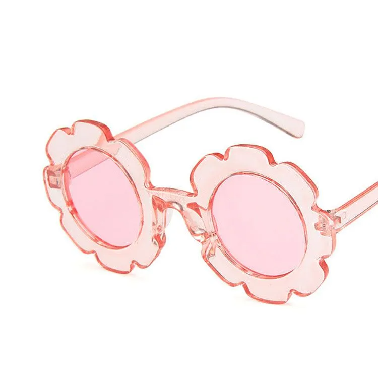 Stylish Kids Flower Pattern Sun-Shading Sunglasses