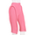 Women'S Fashion Personality Solid Color Rib-Knit Three-Dimensional Decoration Cropped Pants