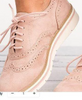 Women Retro Plus Size Simple Solid Color Lace-Up Round Toe Sneakers