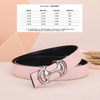 Women'S Fashion Casual Simple Alloy Anchor Shaped Smooth Buckle Belt