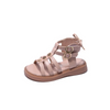 Children Kids Baby Fashion Girls Soft Bottom Open Toe Buckle Ankle Strap Sandals Shoes