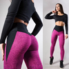 Contrast Color Hip-Lifting Sports Leggings