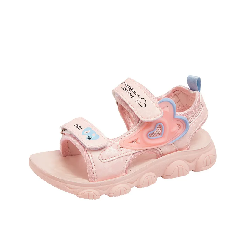 Children Kids Baby Fashion Girls Cute Velcro Sandals Shoes