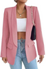 (Buy 1 Get 1) Women Solid Color Casual Lapel Long Sleeve Blazer Coat