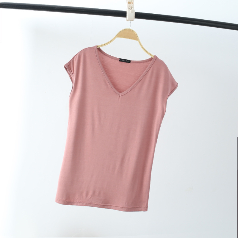 2 Pieces  Women'S Solid Color Fashion Slim V-Neck Casual Sleeveless Blouses