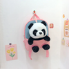 Children Kids Baby Fashion Boys Girls Cartoon Panda Doll Plushtoy Backpack School Bag