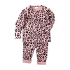 Baby Leopard Print Warm High Waist Long Sleeve Set