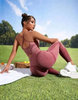 Women Fashion Gradient Camisole Hip Sports Yoga Pants Set