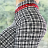 Plaid Print Fitness Sports Dancing Yoga Leggings Pants