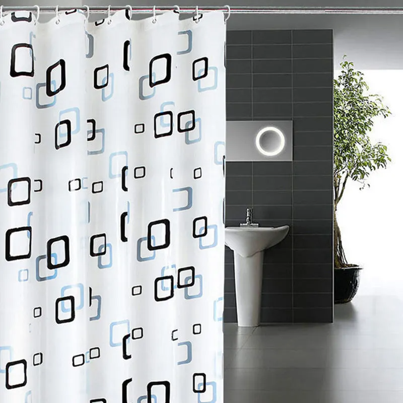 (Buy 1 Get 1) High Quality Thickened PEVA Lovely Printed Bathroom Accessories Waterproof Shower Curtain