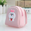 Kids Cute Cartoon Pattern Backpack Shape Zipper PU Mini Coin Wallet