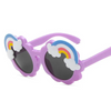 Girls Cute Rainbow Pattern Design Sunglasses