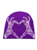 Fashion Heart-Shaped Knitted Dark Jacquard Wool Hat For Lovers