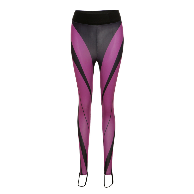 Women Edgy Sexy Night Out Color Blocking Mesh See-Through Leggings