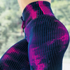 Abstract Lines Print Sexy High-Waisted Sports Yoga Pants