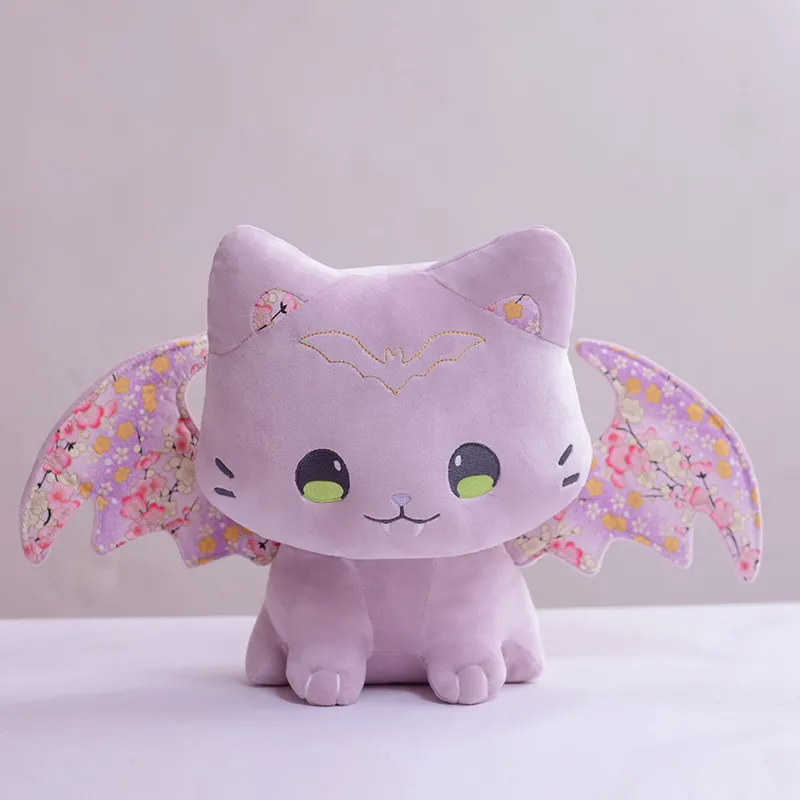 Kids Cute Cartoon Cat Flying Wings Stuffed Bats Plush Toy