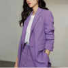 Women Fashion Solid Color Blazer And Pant Two-Piece Set