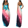 Women Fashion Print Sleeveless Slip Dress