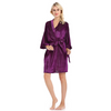 Women Fashion Solid Color Cardigan Night-Robe