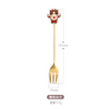 (Buy 1 Get 2) Christmas Cartoon Christmas Wreath Santa Claus Stainless Steel Fork Spoon Tableware