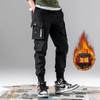 Men Summer Fashion Casual Solid Color Cargo Multi-Pocket Plus Size Woollining Jogger Pants