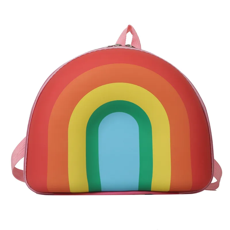 Children Kids Baby Fashion Girls Boys Rainbow Pattern School Bag Backpack