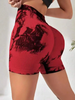 (Buy 1 Get 1) Fashion Tie Dye Women Rib-Knit Sports Yoga Biker Shorts