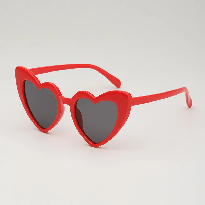 (Buy 1 Get 2) Kids Unisex Fashion Casual Cute Heart Frame Solid Color Sunglasses