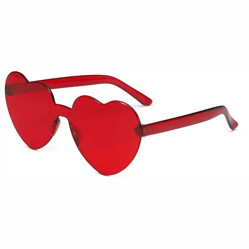 (Buy 1 Get 2) Fashion Women Cute Heart-Shape Rimless Sunglasses