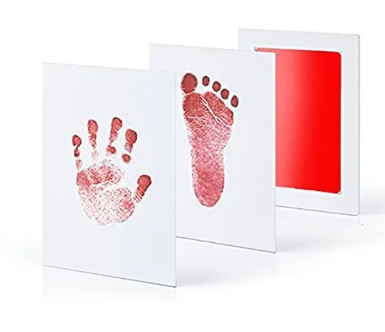 Baby Footprints Handprint Ink Pads Safe Non- Toxic Ink Pads Kits For Baby Shower Baby Paw Print Pad Foot Print Pad Inkless