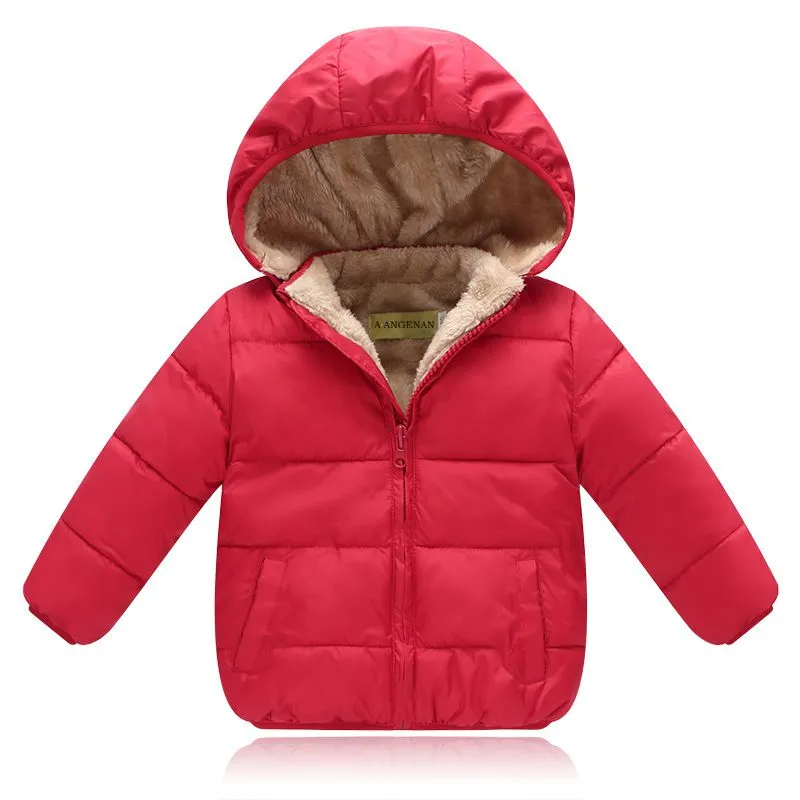 Baby  Hooded Plus Velvet Thickening Jacket