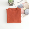 Kids Toddler Big Girls Boys Autumn Winter Fashion Casual Simple Solid Color Round Neck Sweater