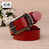 Women'S Fashion Casual Retro Engraved Alloy Pin Buckle Belt