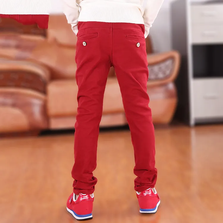 Boy Casual Solid Color Pants