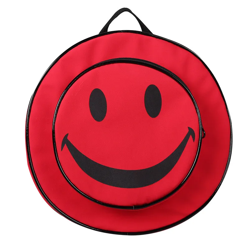 Children Kids Toddlers Fashion Girls Boys Cartoon Smiling Face Pattern School Bag Backpack