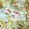 (Buy 1 Get 1) Creative Star Lights Cake Decoration Happy Birthday Card