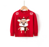 Children Kids Baby Fashion Girls Boys Christmas Long Sleeve Cartoon Elk Knitted Sweater