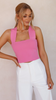 Women'S Basic Sleeveless Casual Simple Square Neck Fashion Top Tank